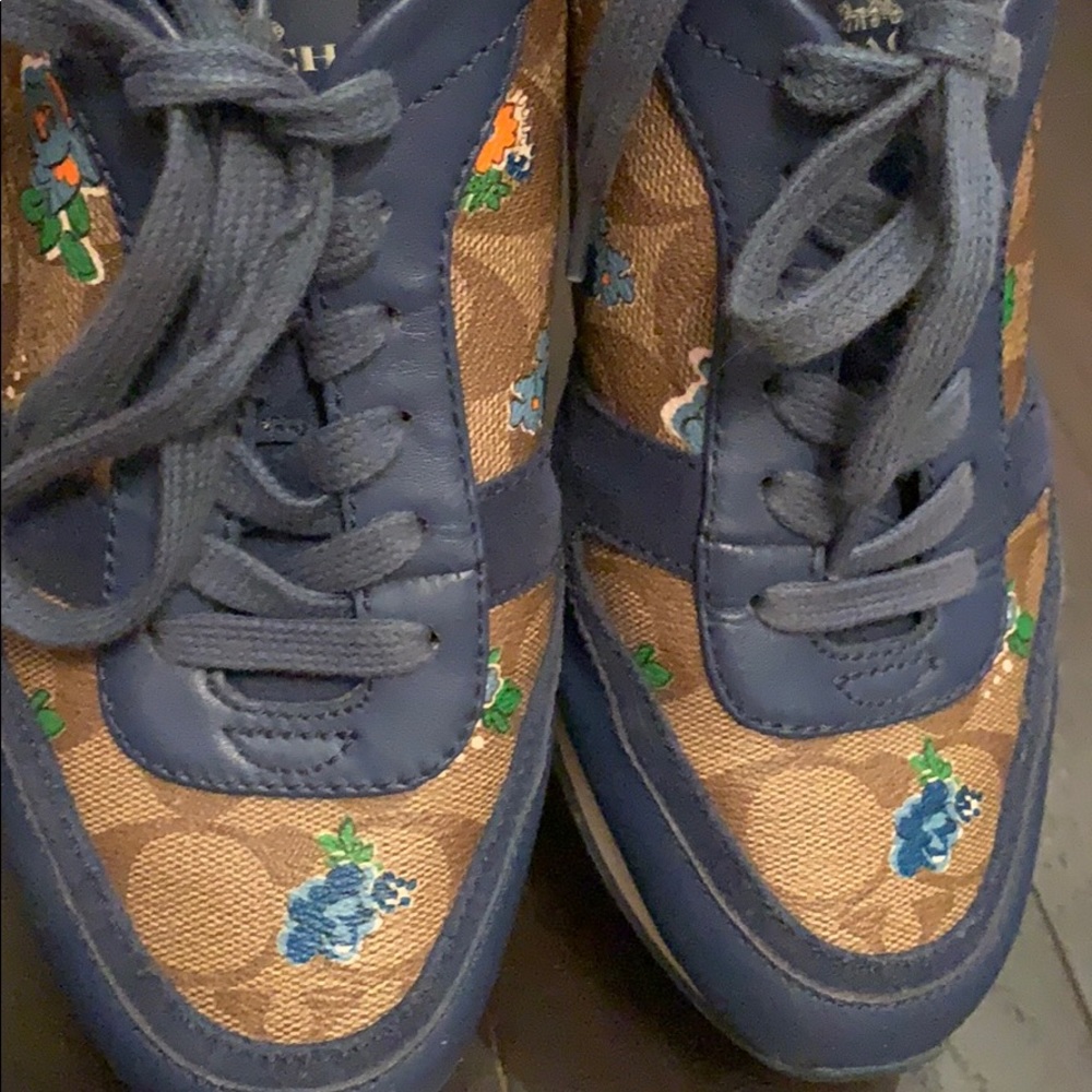 COACH REBECCA FLORAL LOGO SNEAKER - Picture 5 of 6